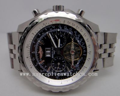 Breitling Bentley Mulliner Tourbillon Replica Watch For Sale - Black Dial